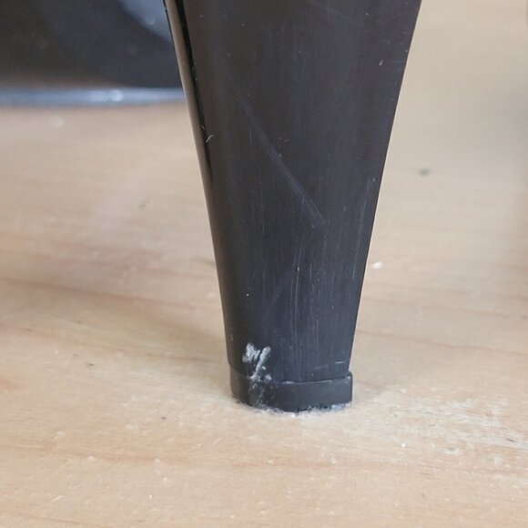 Michael Kors Berkley T Strap Black Leather PVC Front Zip Zipper Sandals Heels - Picture 14 of 16